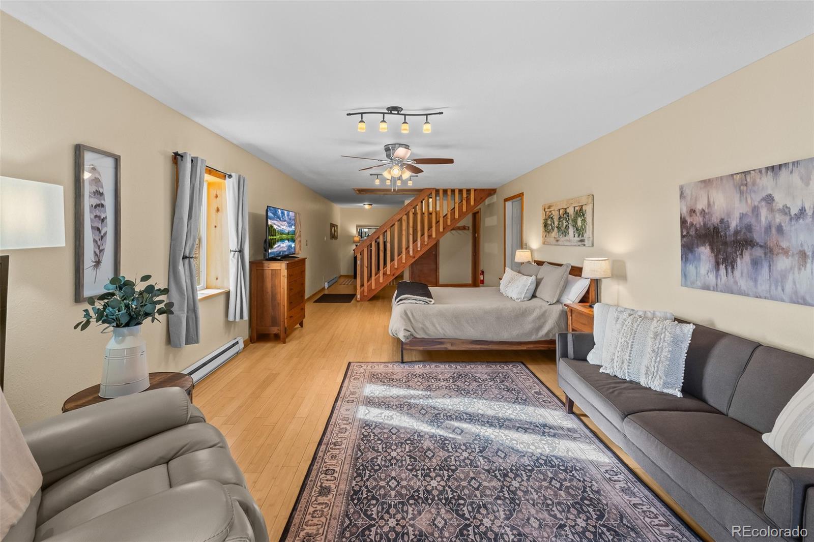 4018 Arrowhead Drive Como, CO 80456 - Photo 43 of 50 a living room with furniture and a chandelier