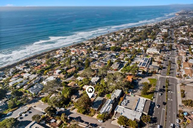 a view of city and ocean
