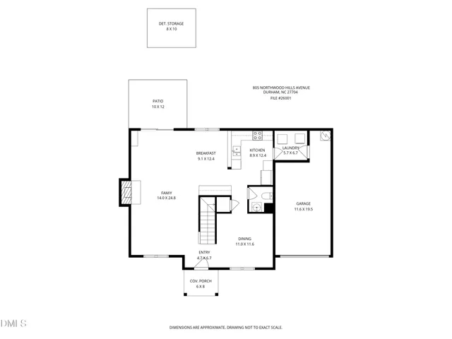 $424,900 | 805 Northwood Hills Avenue, Durham, NC 27704