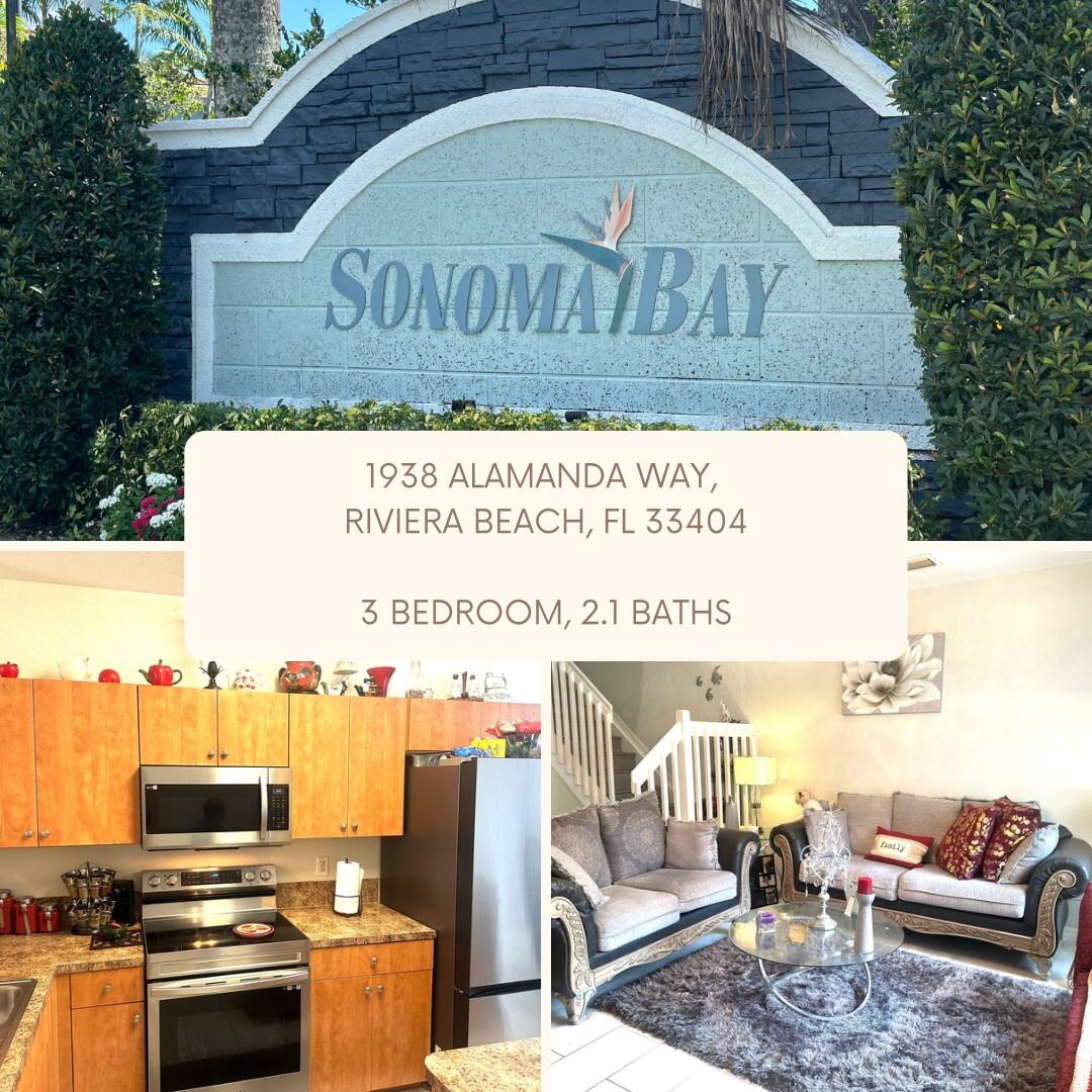 1938 Alamanda Way Riviera Beach, FL 33404 - Photo 1 of 18 Townhouse in Sonoma Bay