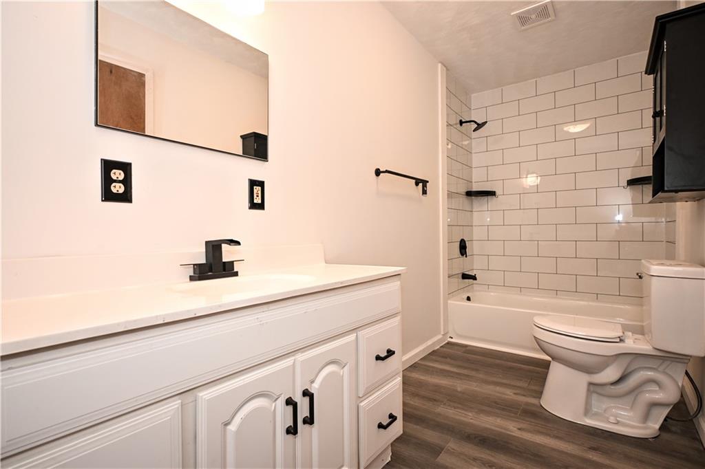 42 Kennedy Road Finleyville, PA 15332 - Photo 18 of 45 1st floor bathroom with subway tile. Towels and accessories can make this bath any color you choose.