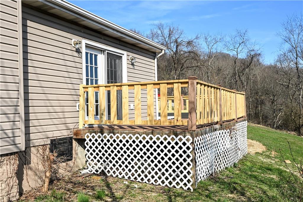42 Kennedy Road Finleyville, PA 15332 - Photo 33 of 45 Rear deck, private, peaceful.