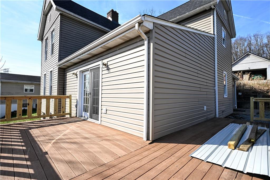 42 Kennedy Road Finleyville, PA 15332 - Photo 40 of 45 Rear deck from the french doors.