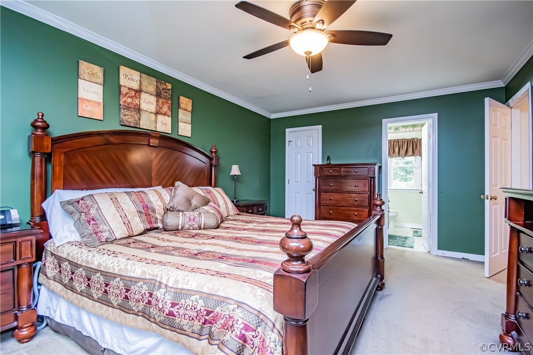 5501 Chestnut Bluff Road Midlothian, VA 23112 - Photo 18 of 33 a bedroom with a bed and a chandelier
