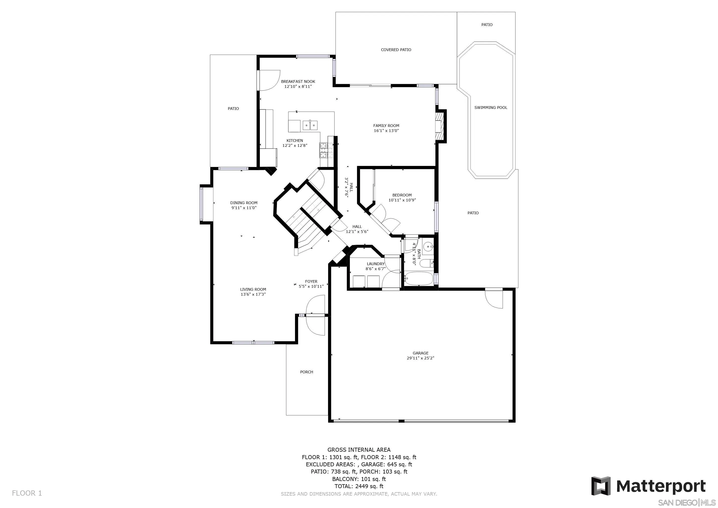 5080 Frazee Road Oceanside, CA 92057 - Photo 43 of 44 a picture of floor plan