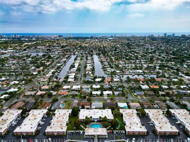 an aerial view of a city