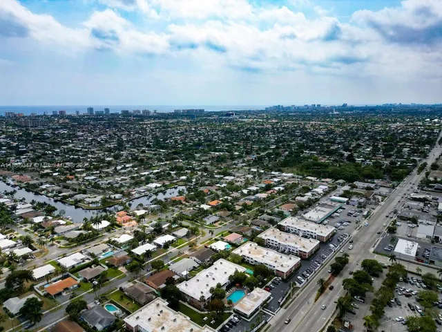 an aerial view of a city