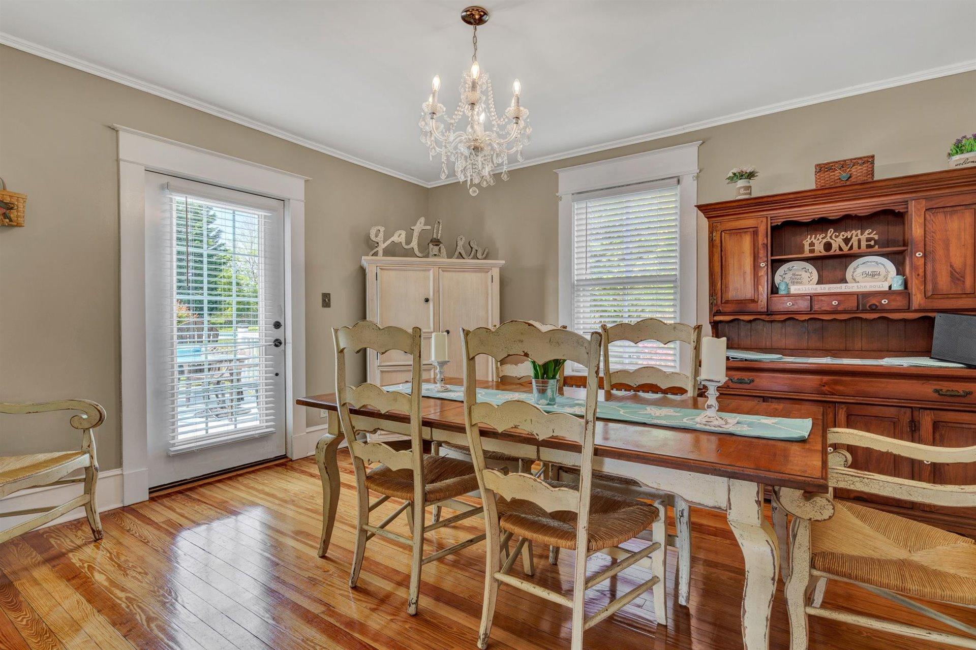 3840 Cove Road Roanoke, VA 24017 - Photo 17 of 47 a view of a dining room with furniture window and wooden floor