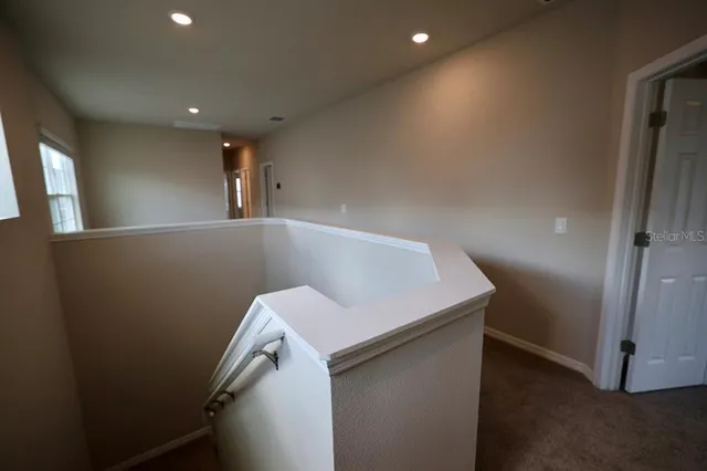 a view of a lake from a yard