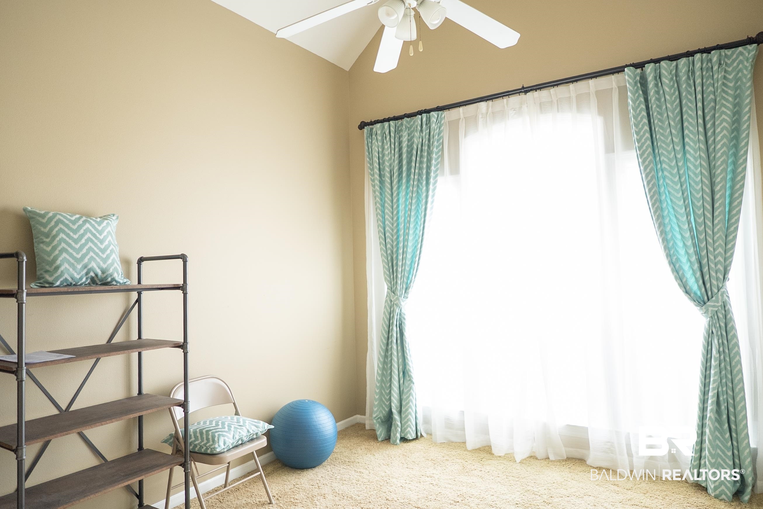 10023 Springfield Court Mobile, AL 36695 - Photo 23 of 50 Exercise area with light carpet and a ceiling fan