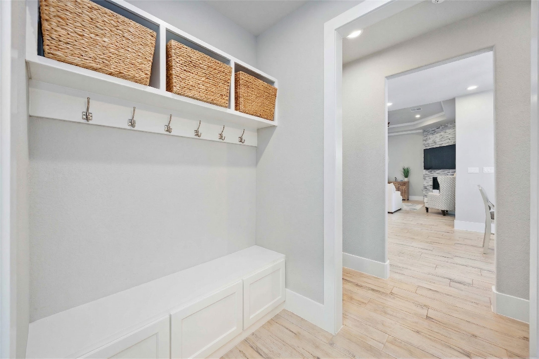 33510 Walnut Crossing Magnolia, TX 77355 - Photo 19 of 50 A thoughtfully designed mudroom offers practical storage and a clean transition from the outdoors to your living space.