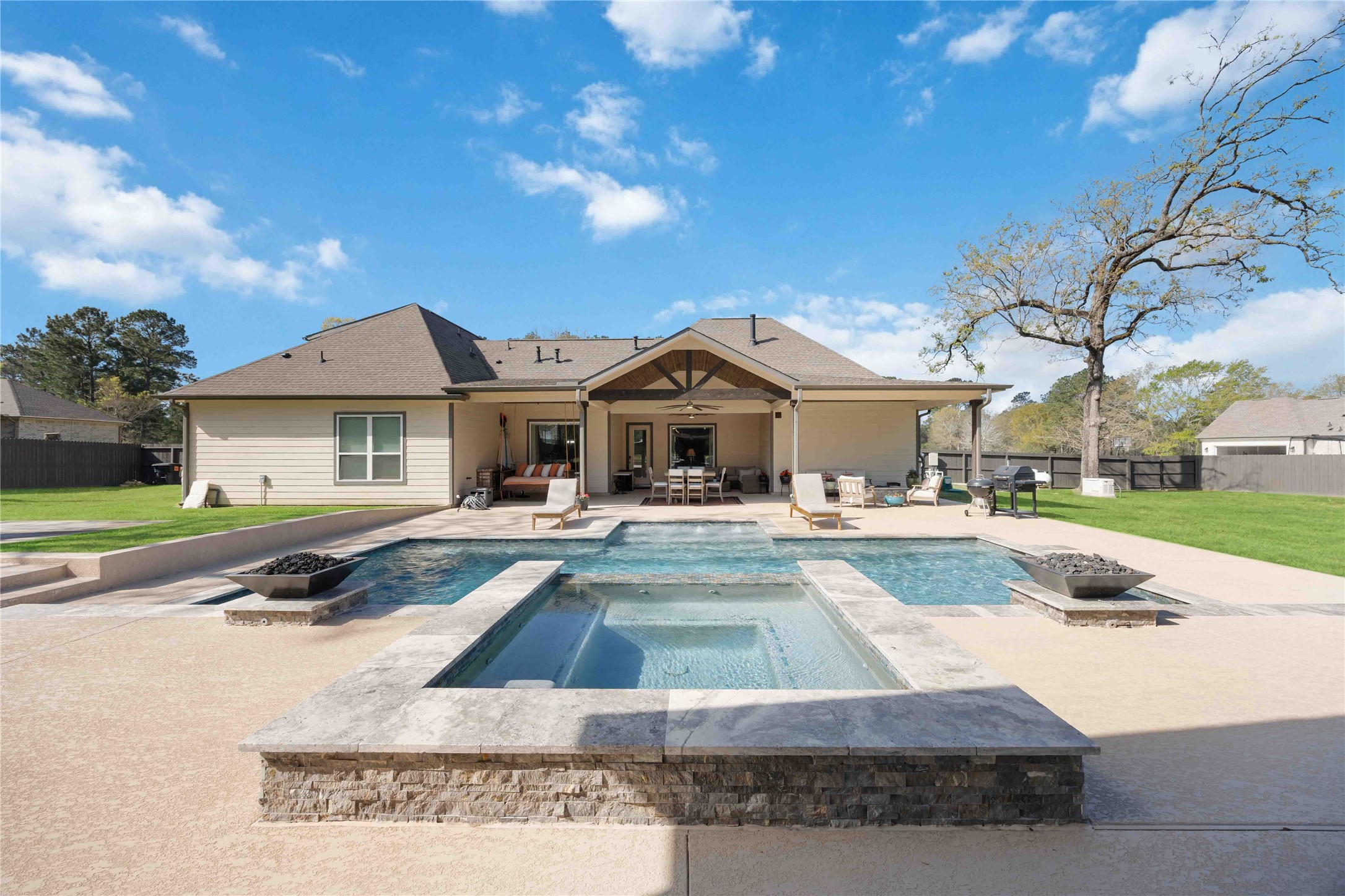 33510 Walnut Crossing Magnolia, TX 77355 - Photo 39 of 50 Take in the view of your pool and outdoor space, creating the perfect setting for everyday enjoyment and weekend gatherings.
