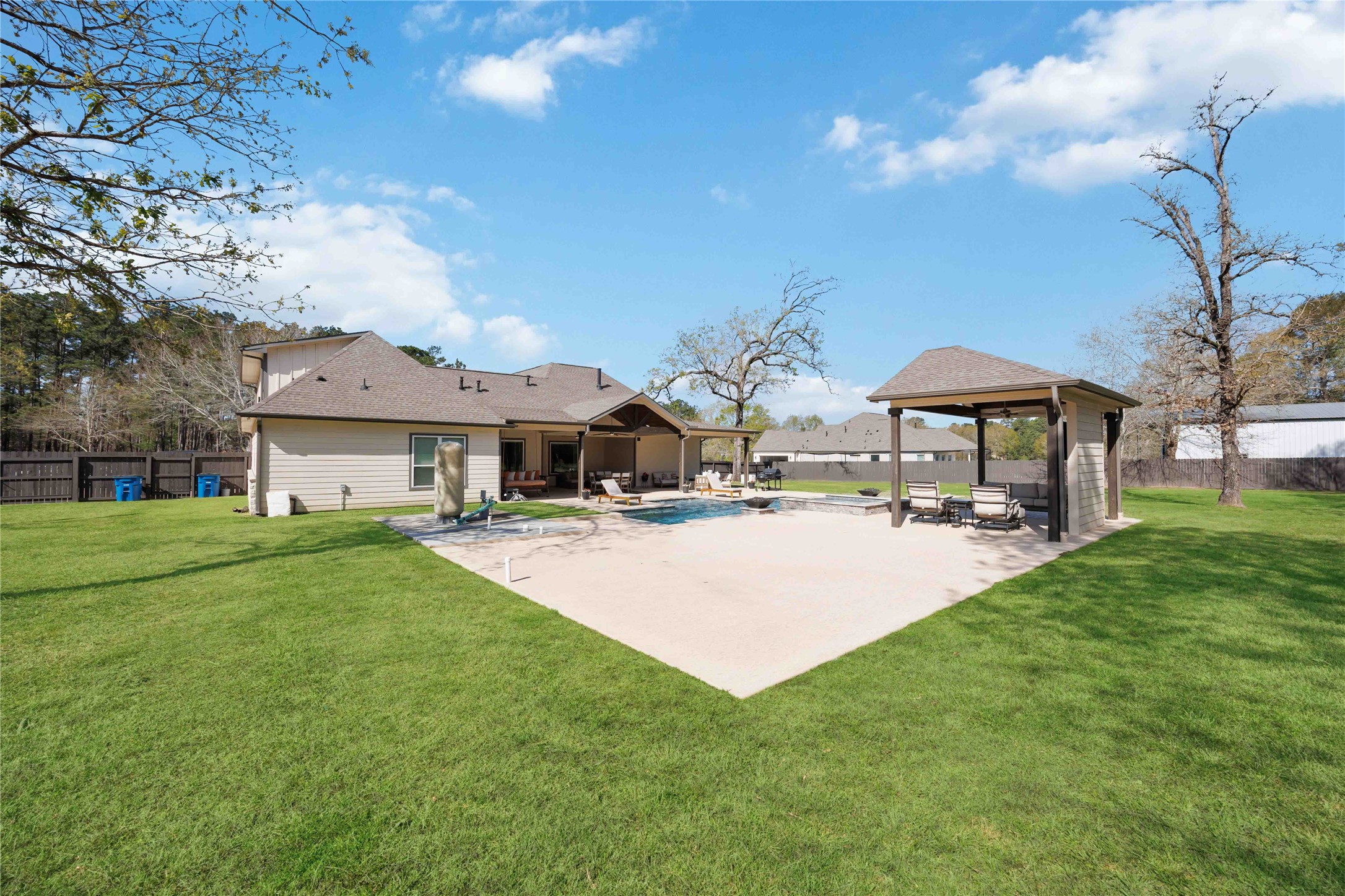 33510 Walnut Crossing Magnolia, TX 77355 - Photo 41 of 50 Design your ideal outdoor setup with space to incorporate a half bath and grilling area, perfect for hosting and everyday enjoyment.