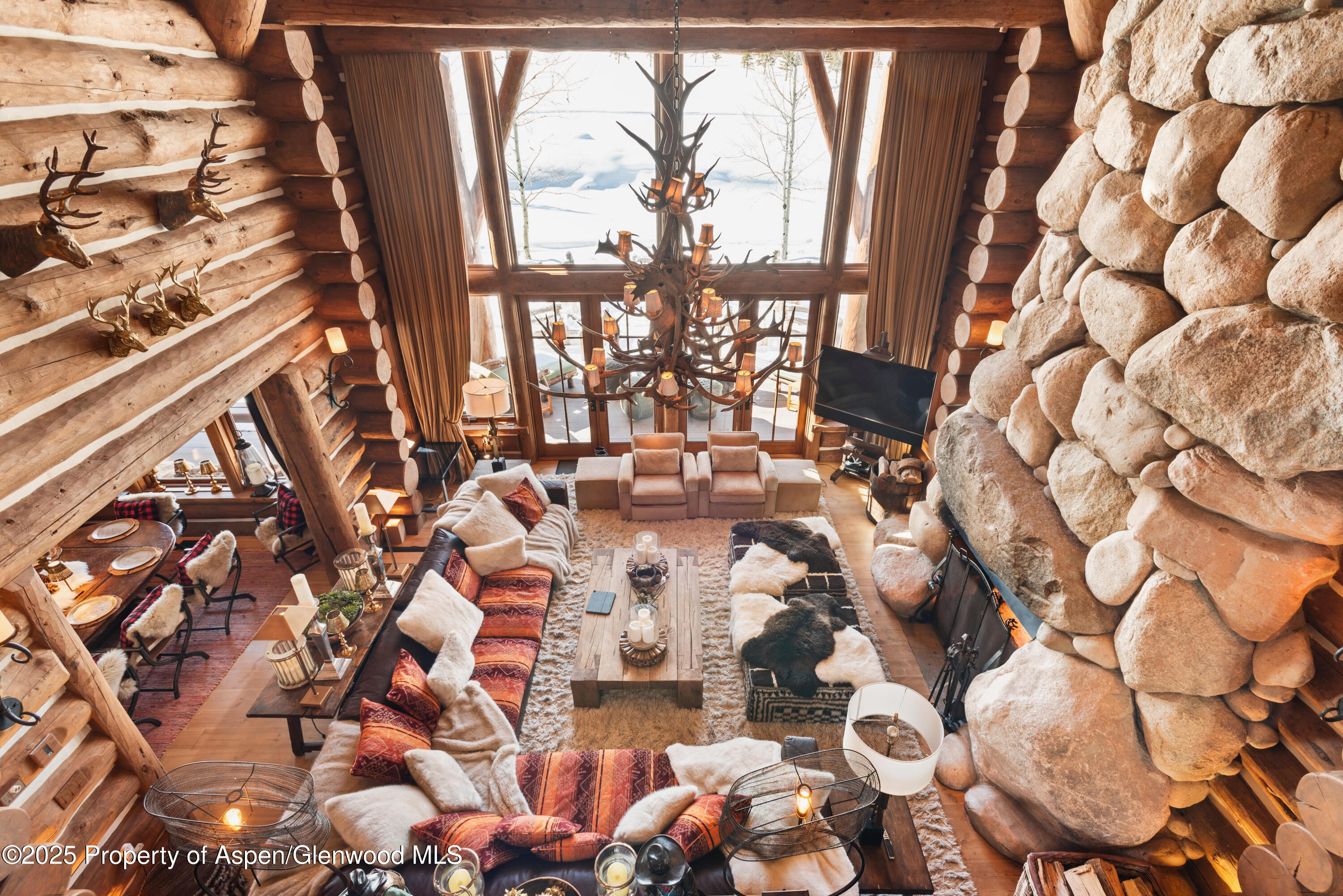 6855 Capitol Creek Road Snowmass, CO 81654 - Photo 17 of 41 Living Room Above
