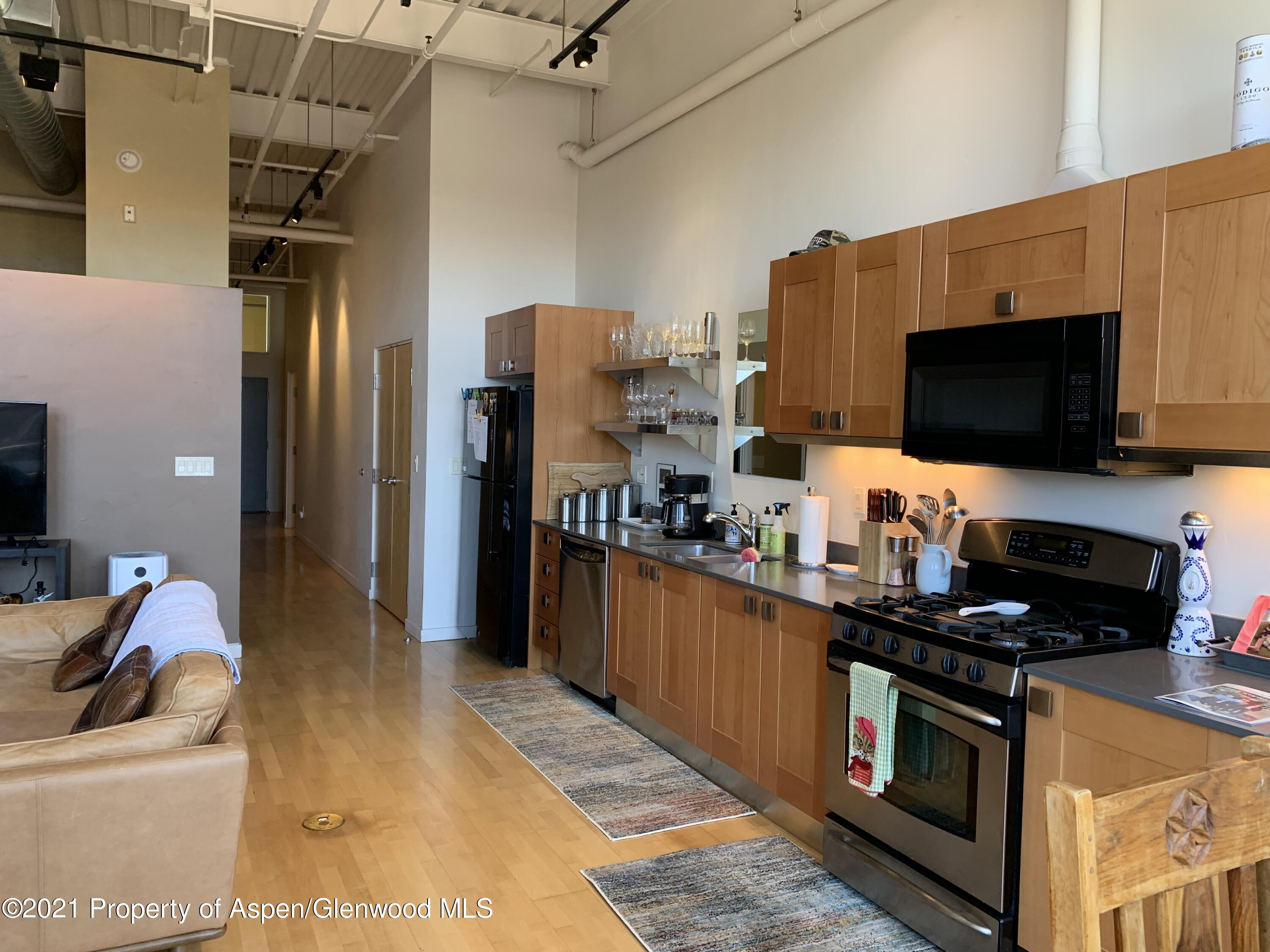 231 Robinson Street, Unit R302 Basalt, CO 81621 - Photo 25 of 31 a kitchen with stainless steel appliances a stove a refrigerator and a sink