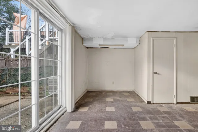 a view of an empty room