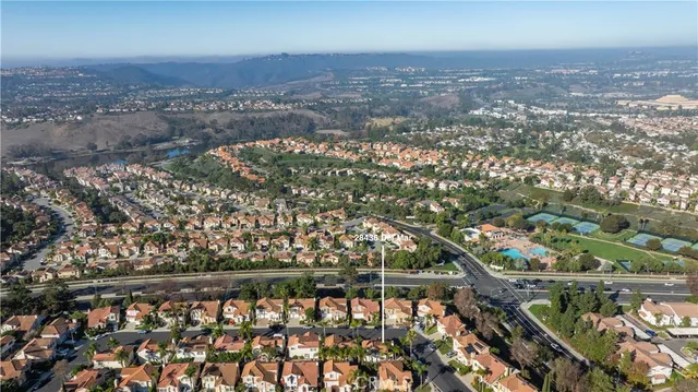 an aerial view of forest