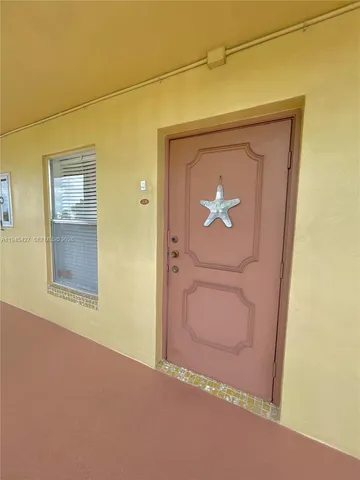 a view of a door