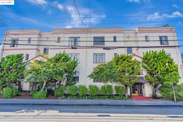 a potted plant sitting in front of a building