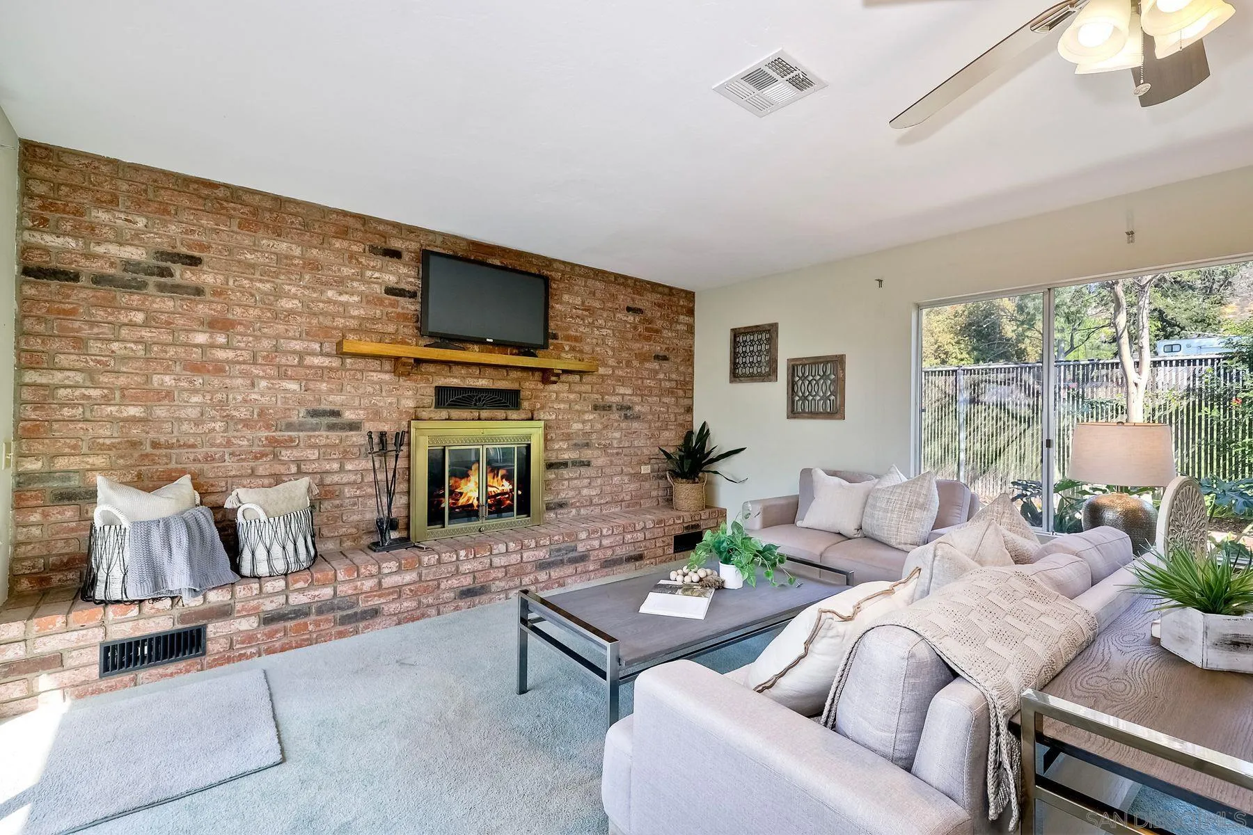 1346 Pepper Villa Drive El Cajon, CA 92021 - Photo 13 of 25 a living room with furniture and a fireplace