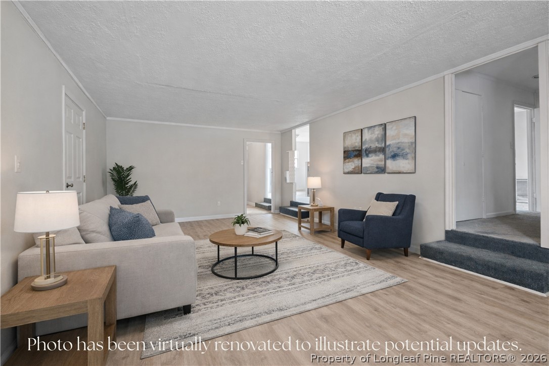 217 South Grove Avenue Rockingham, NC 28379 - Photo 16 of 37 a living room with furniture a rug and a lamp