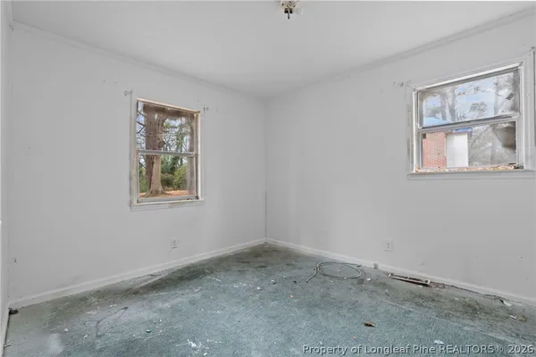a view of a window in a room