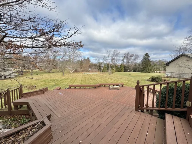 a view of an ocean with a roof deck