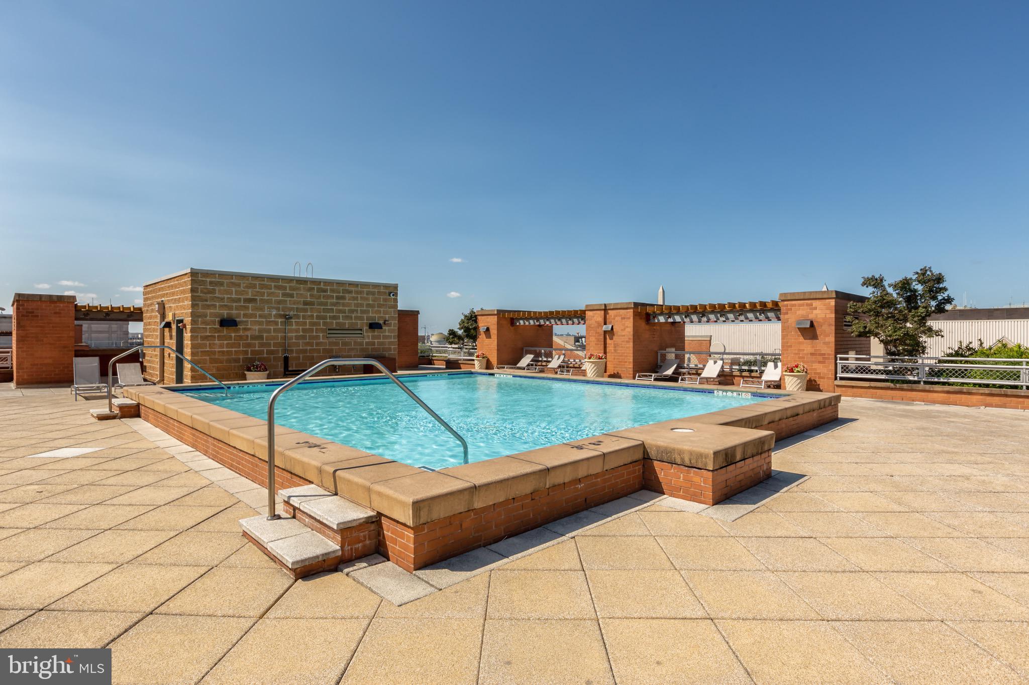 616 E Street Northwest, Unit 1152 Washington, DC 20004 - Photo 54 of 92 Large Rooftop Pool with Monument Views!