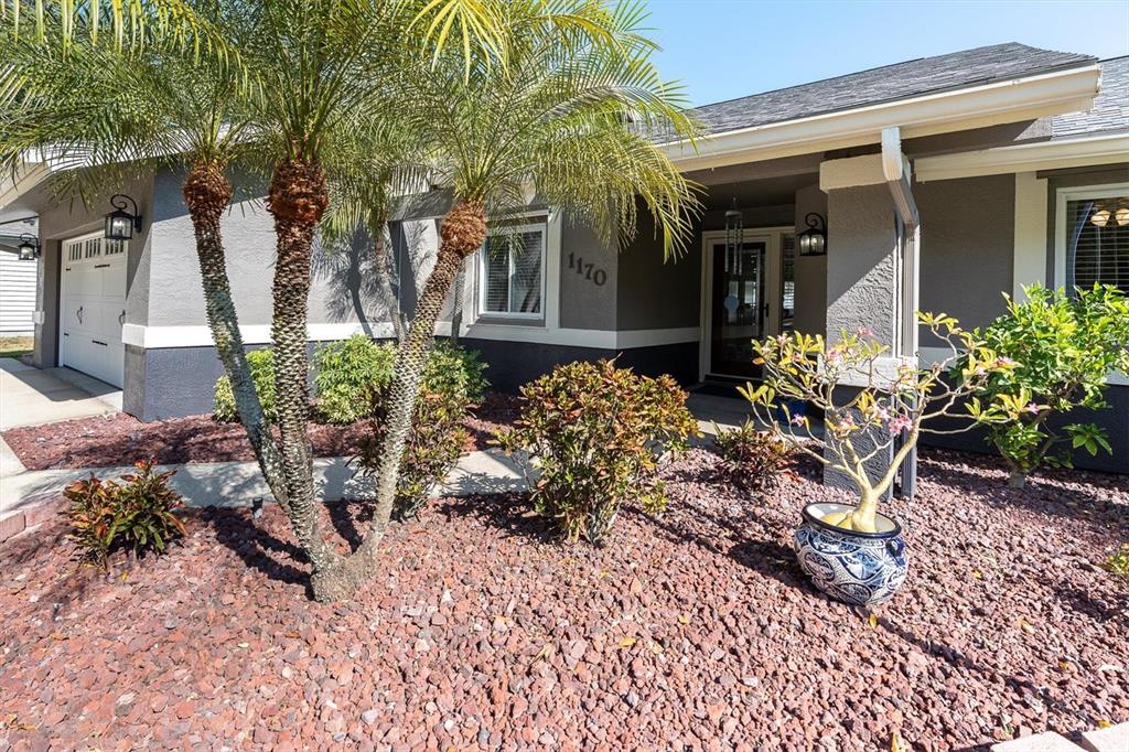 1170 Falcon Ridge Lane Palm Harbor, FL 34683 - Photo 3 of 35 a view of a chairs and table in a backyard