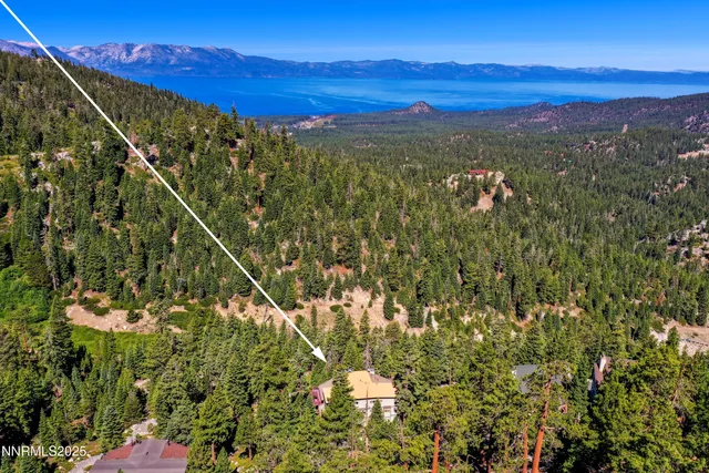 a view of a city and mountains