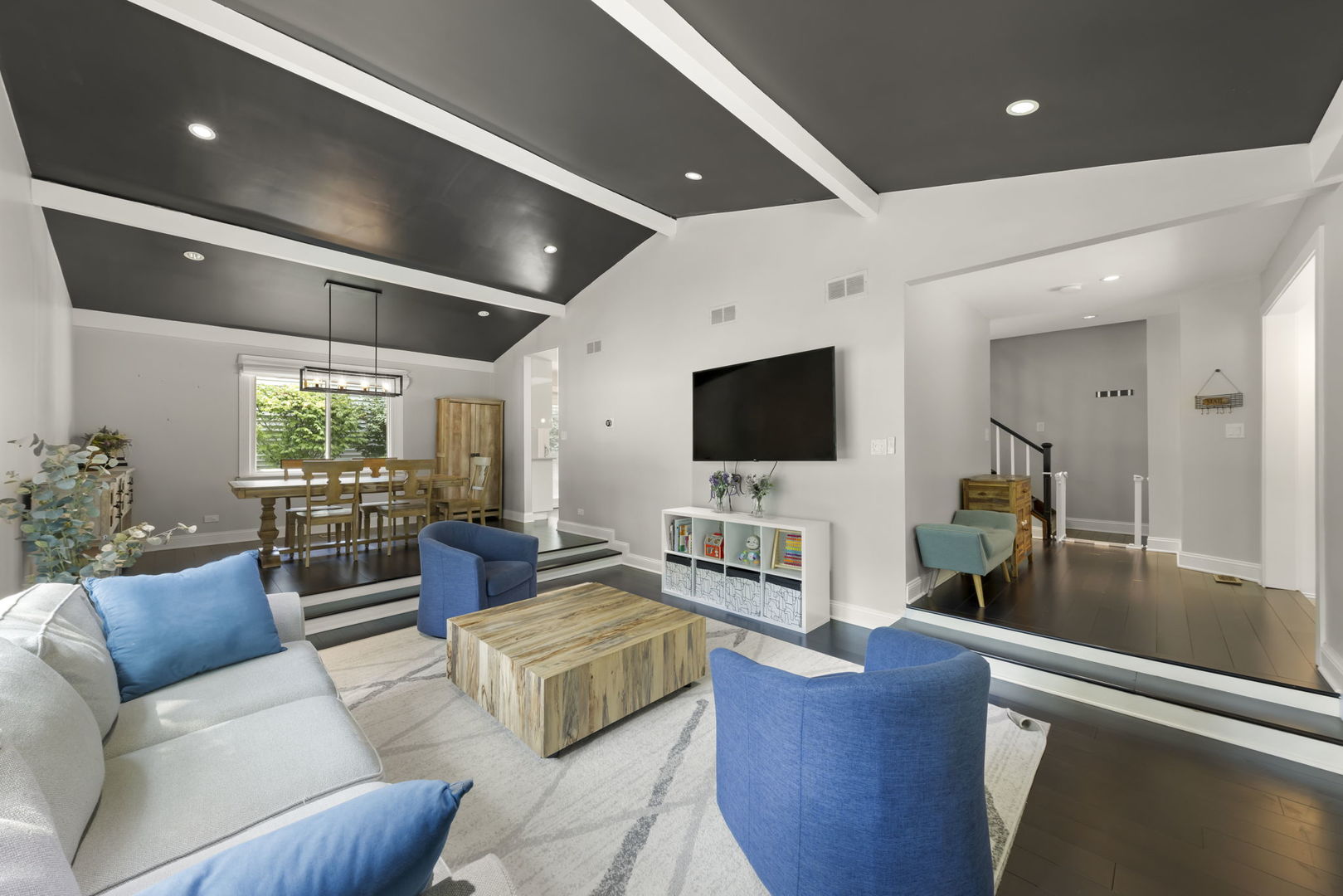 1940 Green Trails Drive Lisle, IL 60532 - Photo 6 of 31 a living room with furniture and a flat screen tv