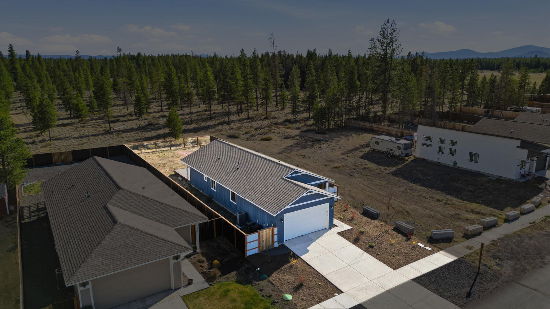 16455 Bassett Road La Pine, OR 97739 - Photo 39 of 44 a view of a backyard with plants and a patio
