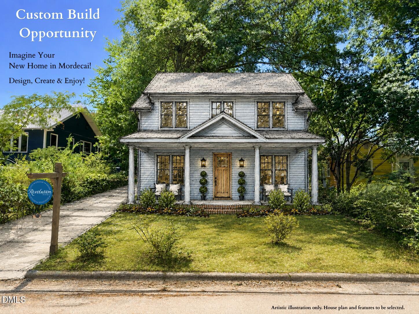 308 Mulberry Street Raleigh, NC 27604 - Photo 1 of 12 Build Your Dream Home in Mordecai! (1)