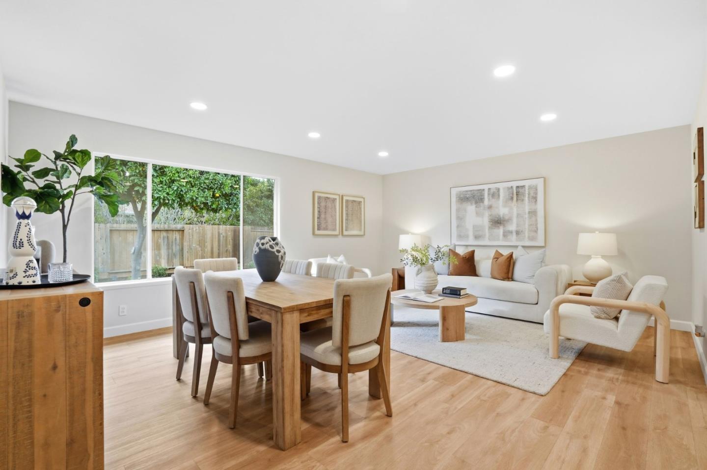 882 San Rafael Avenue Mountain View, CA 94043 - Photo 11 of 50 a view of a dining room with furniture window and wooden floor