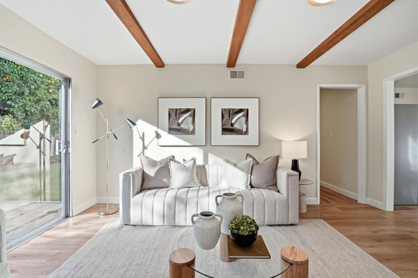 882 San Rafael Avenue Mountain View, CA 94043 - Photo 21 of 50 a living room with furniture and wooden floor