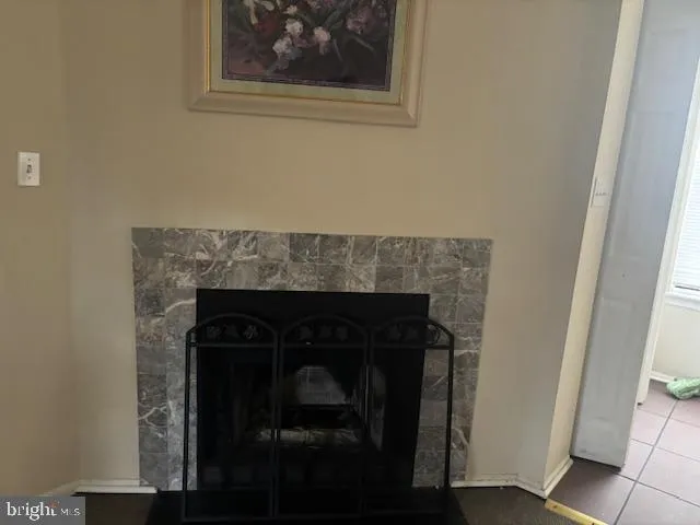 a closeup of a fireplace