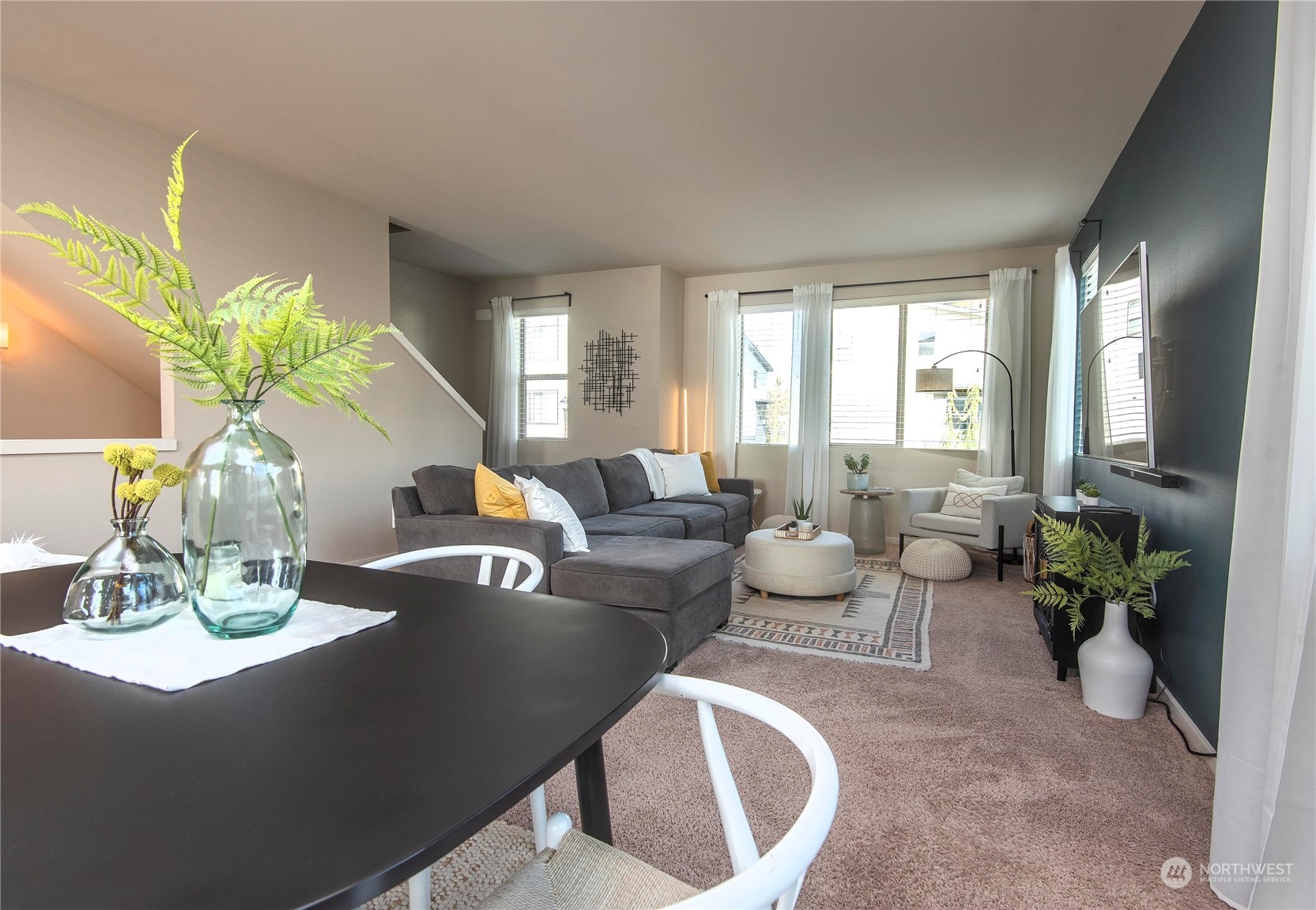 4525 Northeast 3rd Lane Renton, WA 98059 - Photo 13 of 26 a living room with furniture potted plant and windows