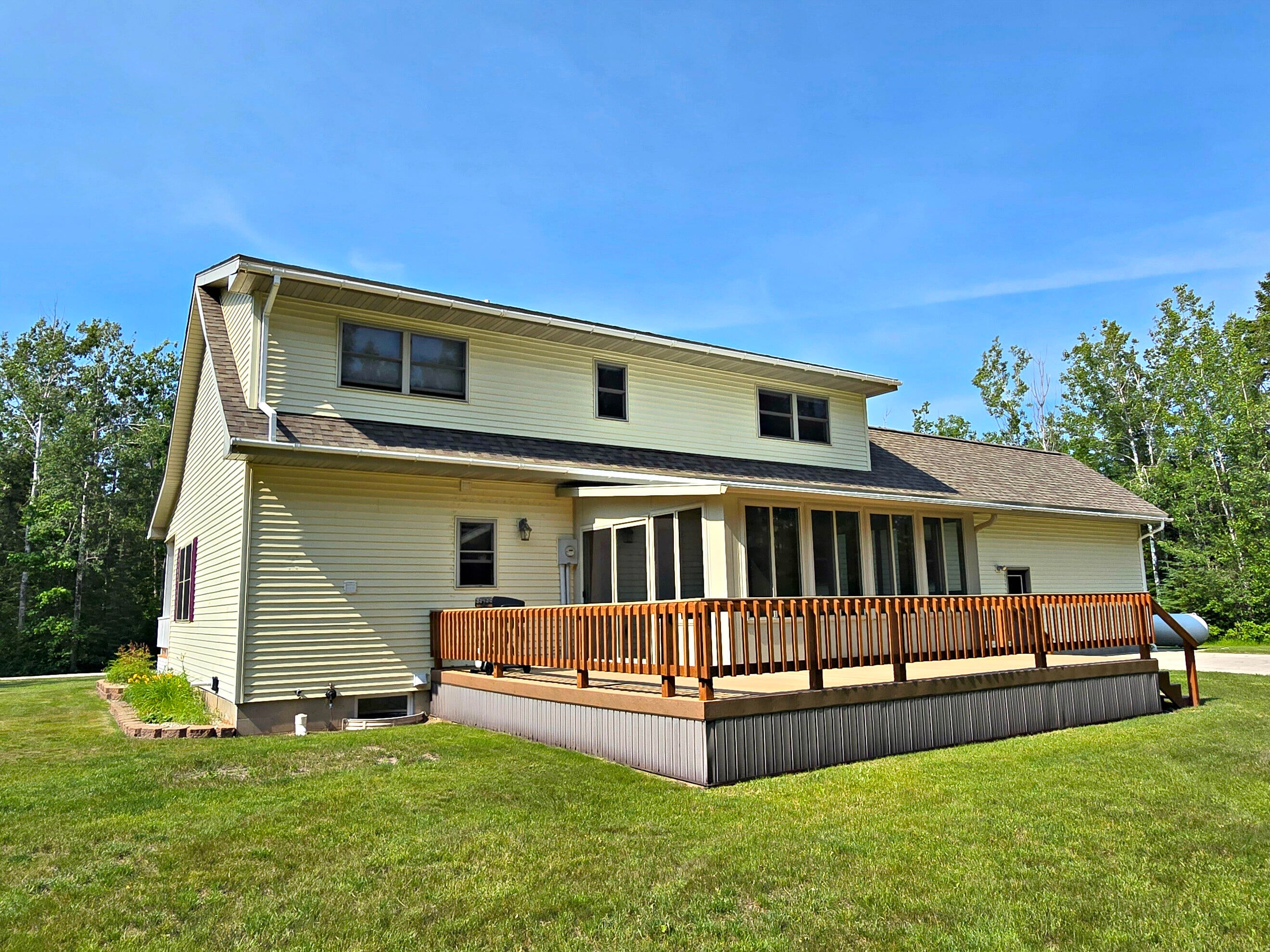 N705 Woods Road St. Ignace, MI 49781 - Photo 5 of 75 Rear of home