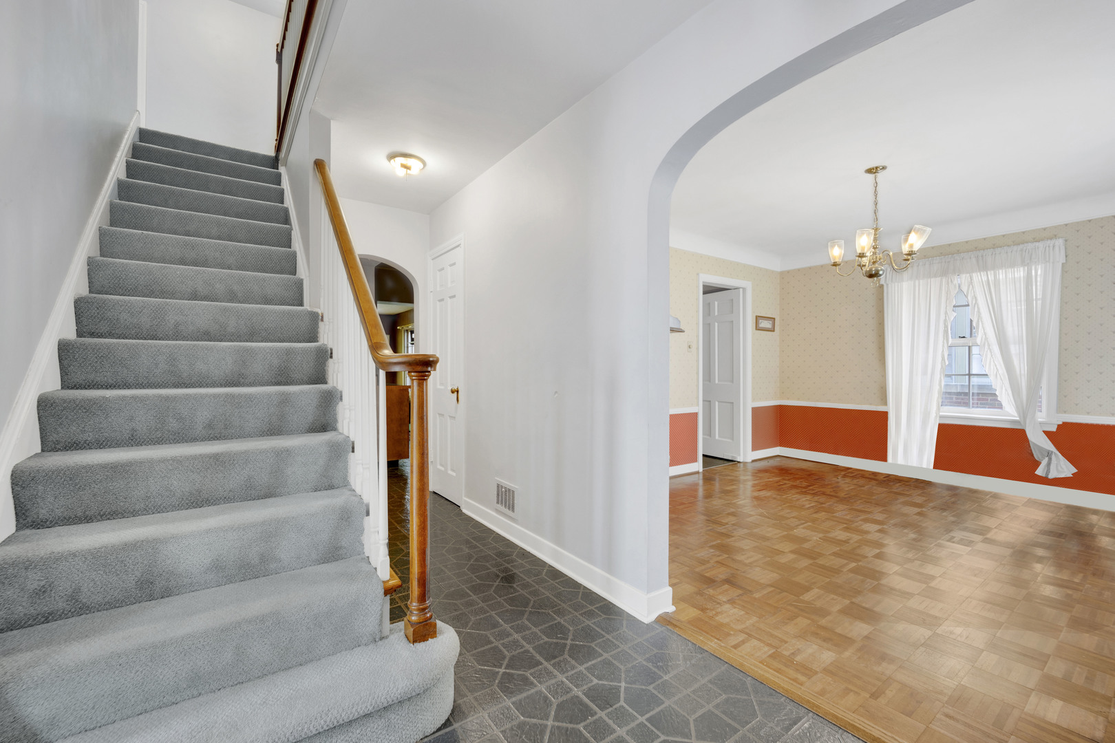 410 Audubon Road Riverside, IL 60546 - Photo 4 of 31 a view of an entryway with staircase