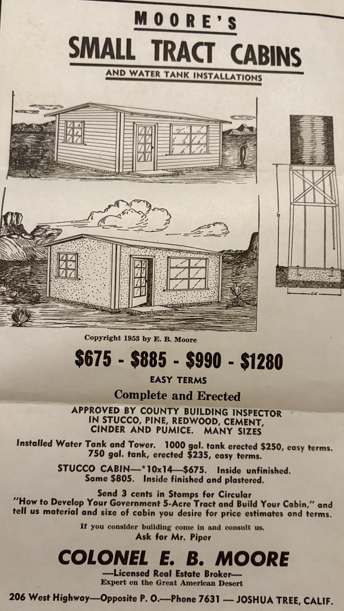 0 Far View Road Desert Hot Springs, CA 92240 - Photo 4 of 4 1956 Sales Brochure