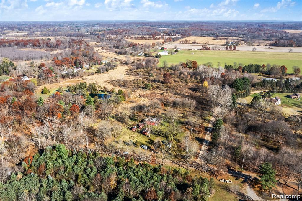 Aerial overview of property's location