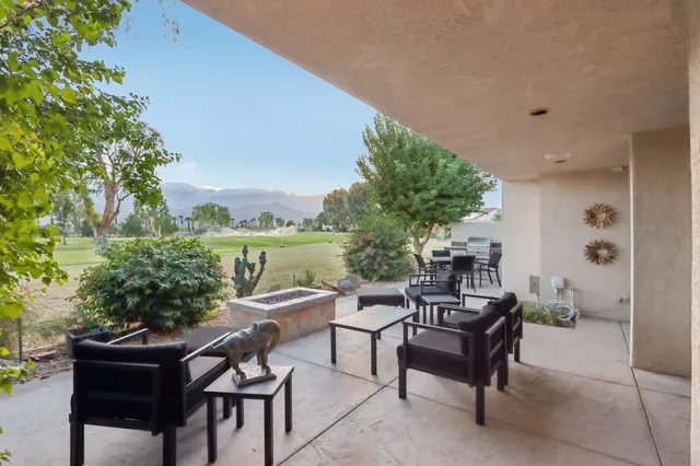 a patio with patio area and outdoor seating