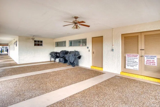 a dining space with furniture and a view of dining hall