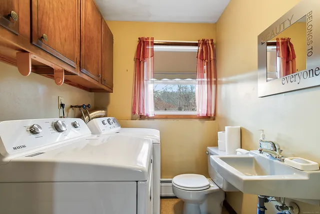 a bathroom with a sink and a toilet