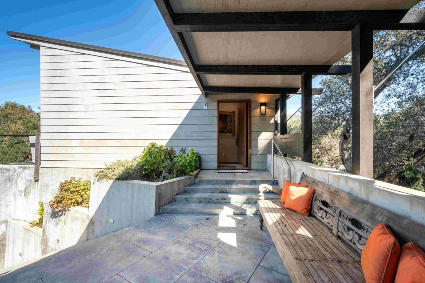 60 Los Ositos Road Carmel Valley, CA 93924 - Photo 24 of 47 a view of a porch with furniture