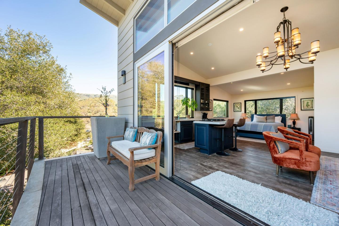 60 Los Ositos Road Carmel Valley, CA 93924 - Photo 25 of 47 a living room with furniture and a wooden floor