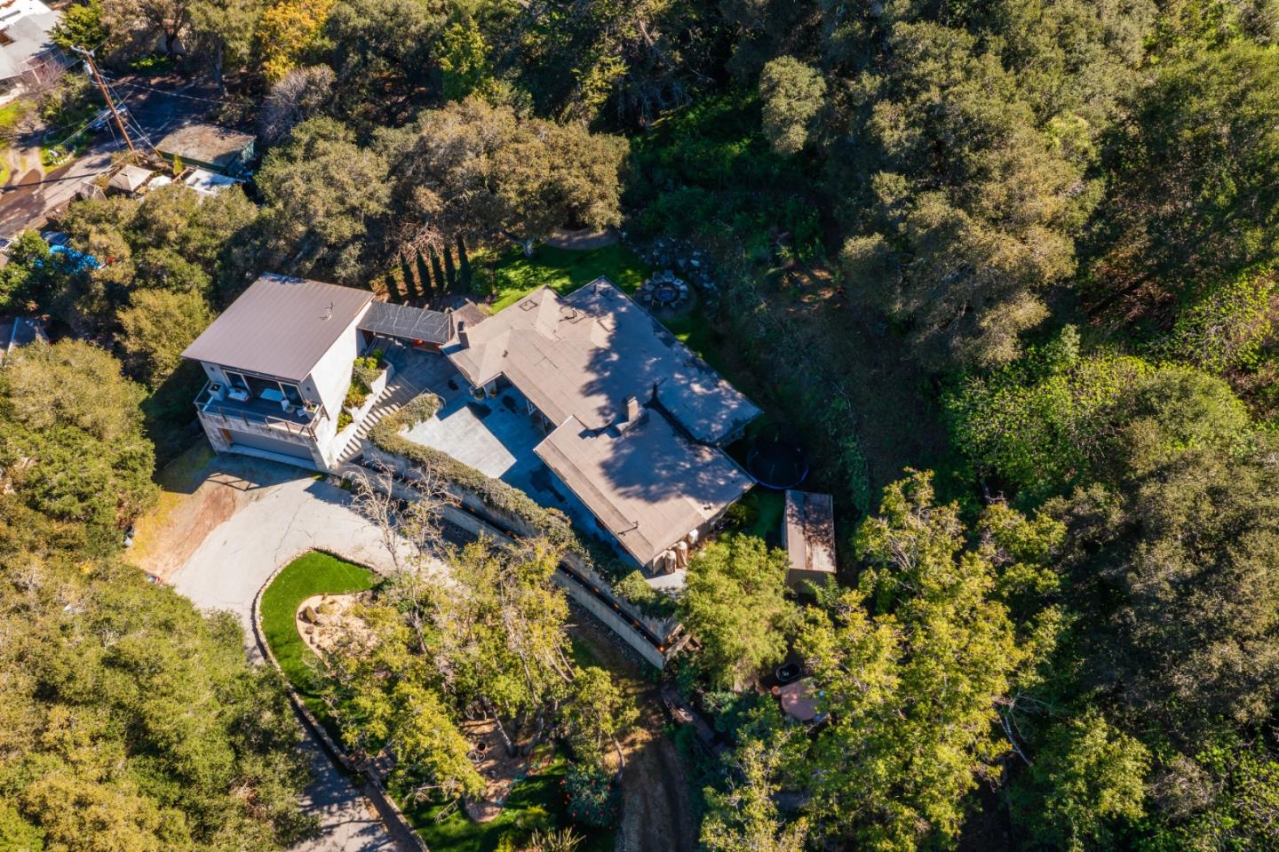 60 Los Ositos Road Carmel Valley, CA 93924 - Photo 47 of 47 an aerial view of a house with swimming pool and outdoor space