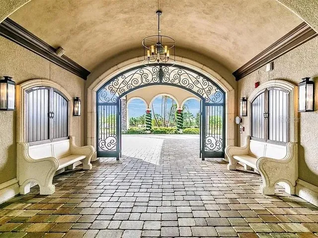 a view of a house with a swimming pool