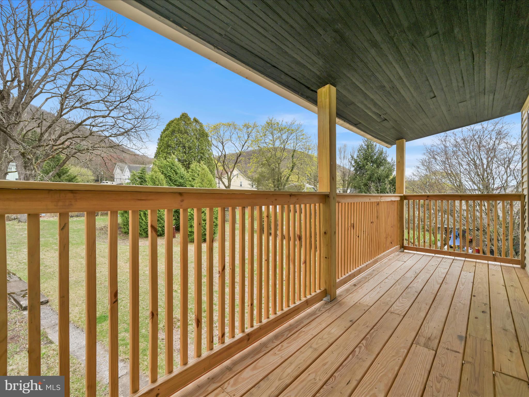 235 Biddle Street Gordon, PA 17921 - Photo 24 of 33 a view of wooden balcony with a pot
