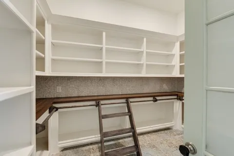a close view of closet